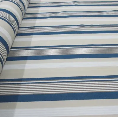 toldo rallas modernas azul tejido acrilico con tratamiento teflón .