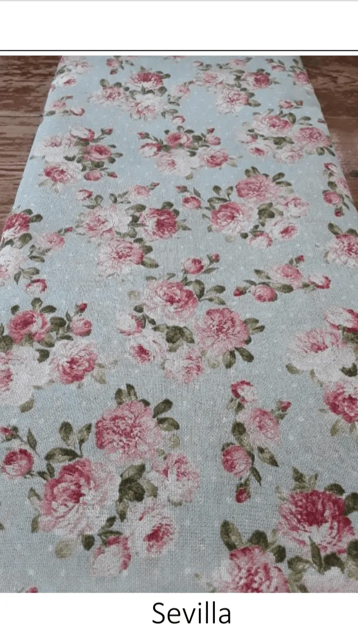 loneta estampada flor sevilla